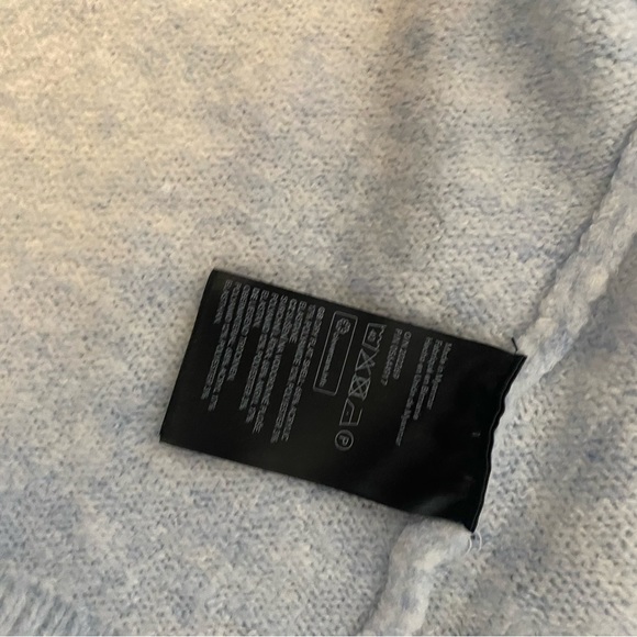 H&M basic open front oversize blue cardigan - Picture 3 of 3